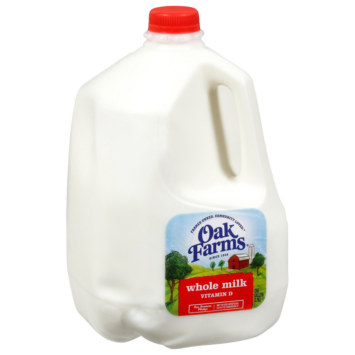 slide 10 of 13, Oak Farms Whole Milk 1 gl, 1 gal
