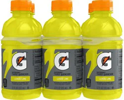 Gatorade Thirst Quencher Lemon-Lime 12 Fl Oz 6 Count
