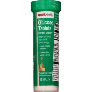slide 1 of 1, CVS Health Glucose Tablets Tropical Fruit Flavors, 10 ct