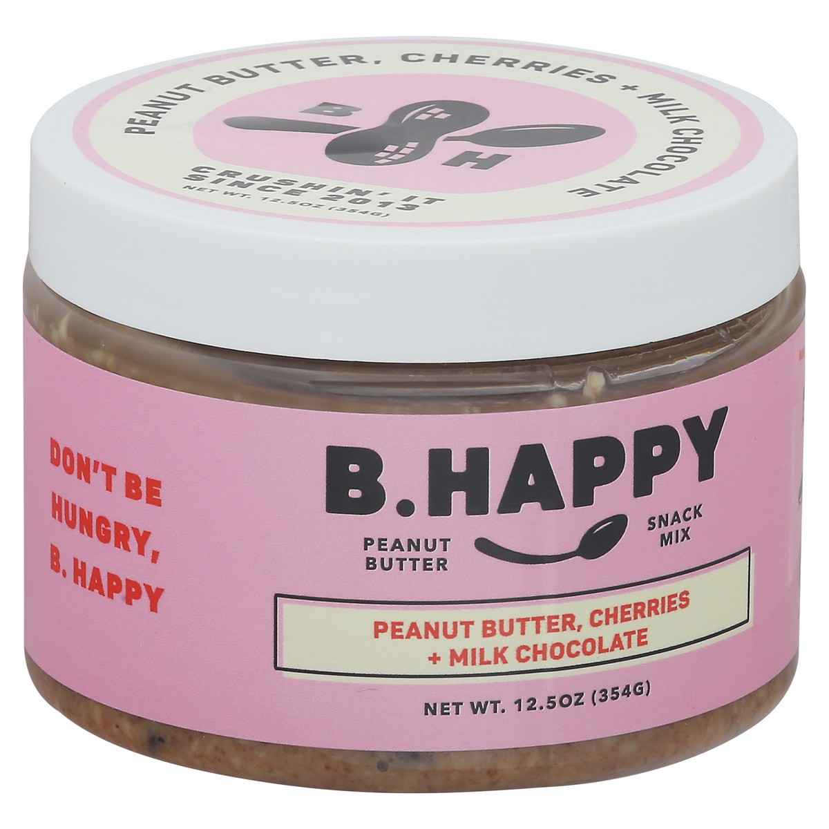 slide 2 of 9, B. Happy Peanut Butter, Cherries + Milk Chocolate Snack Mix 12.5 oz, 12.5 oz