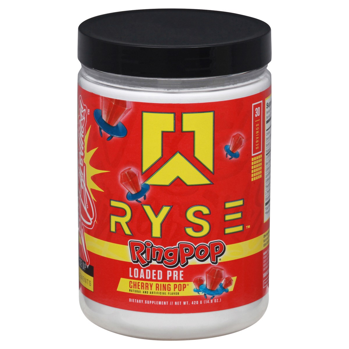 slide 1 of 1, Ryse Cherry Ring Pop Pre-Workout Powder 14.8 oz, 14.8 oz
