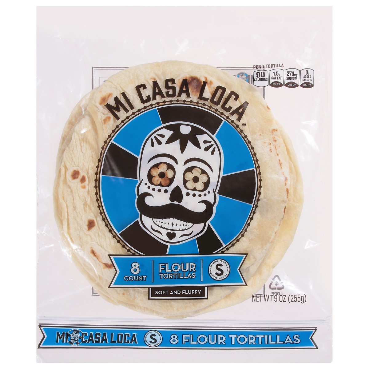 slide 1 of 8, Mi Casa Loca Flour Tortillas Small 8 ea, 8 ct