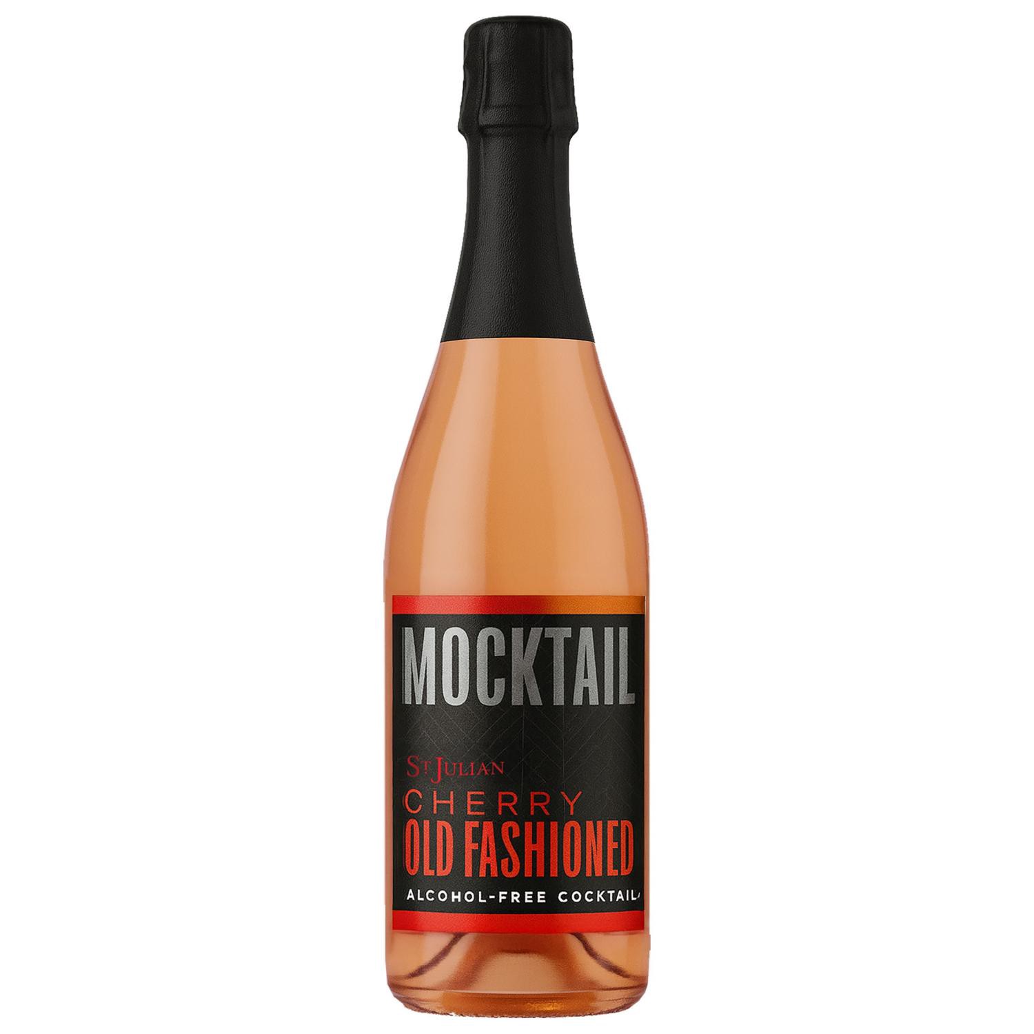 slide 1 of 1, St. Julian Cherry Old Fashioned Mocktail, 750 ml