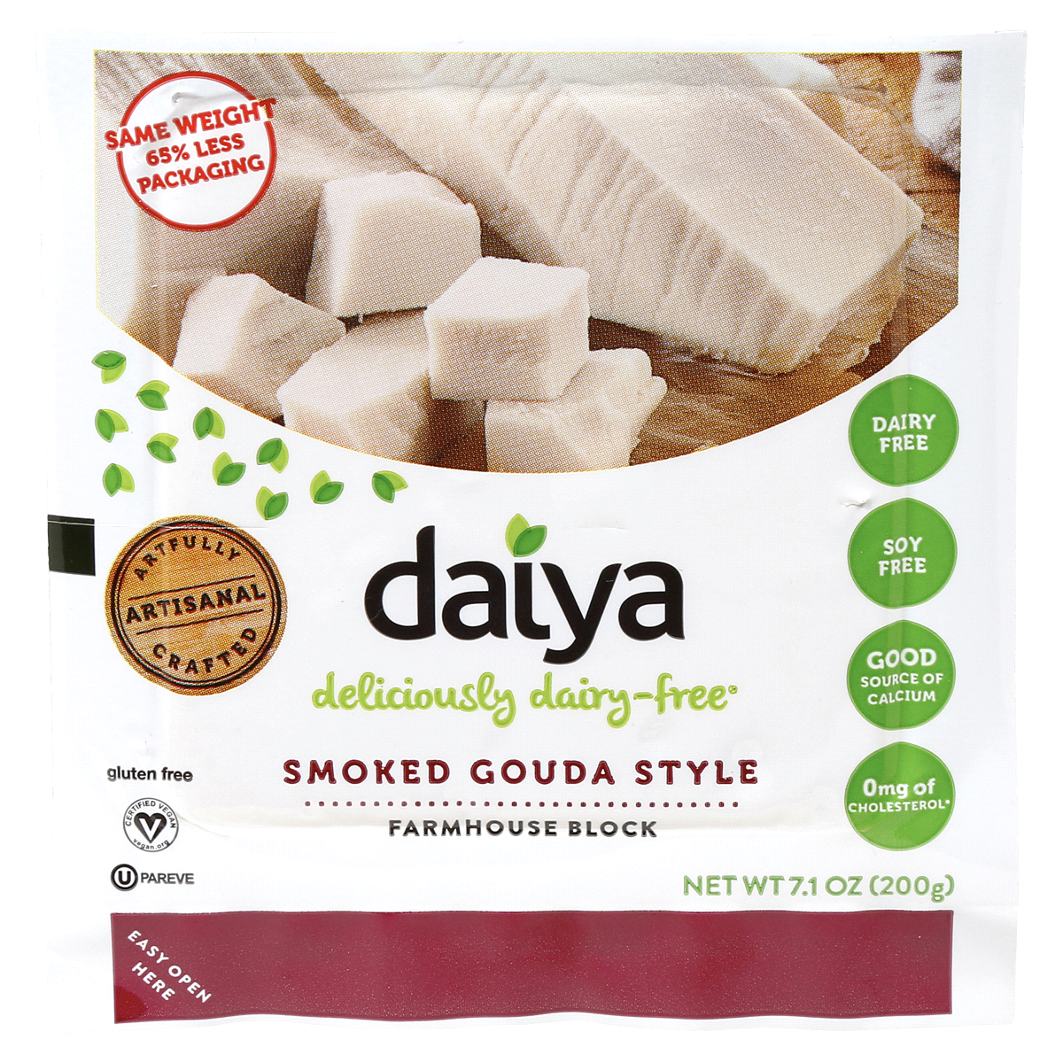 slide 1 of 1, Daiya Gouda Style Cheese Block, 7.1 oz