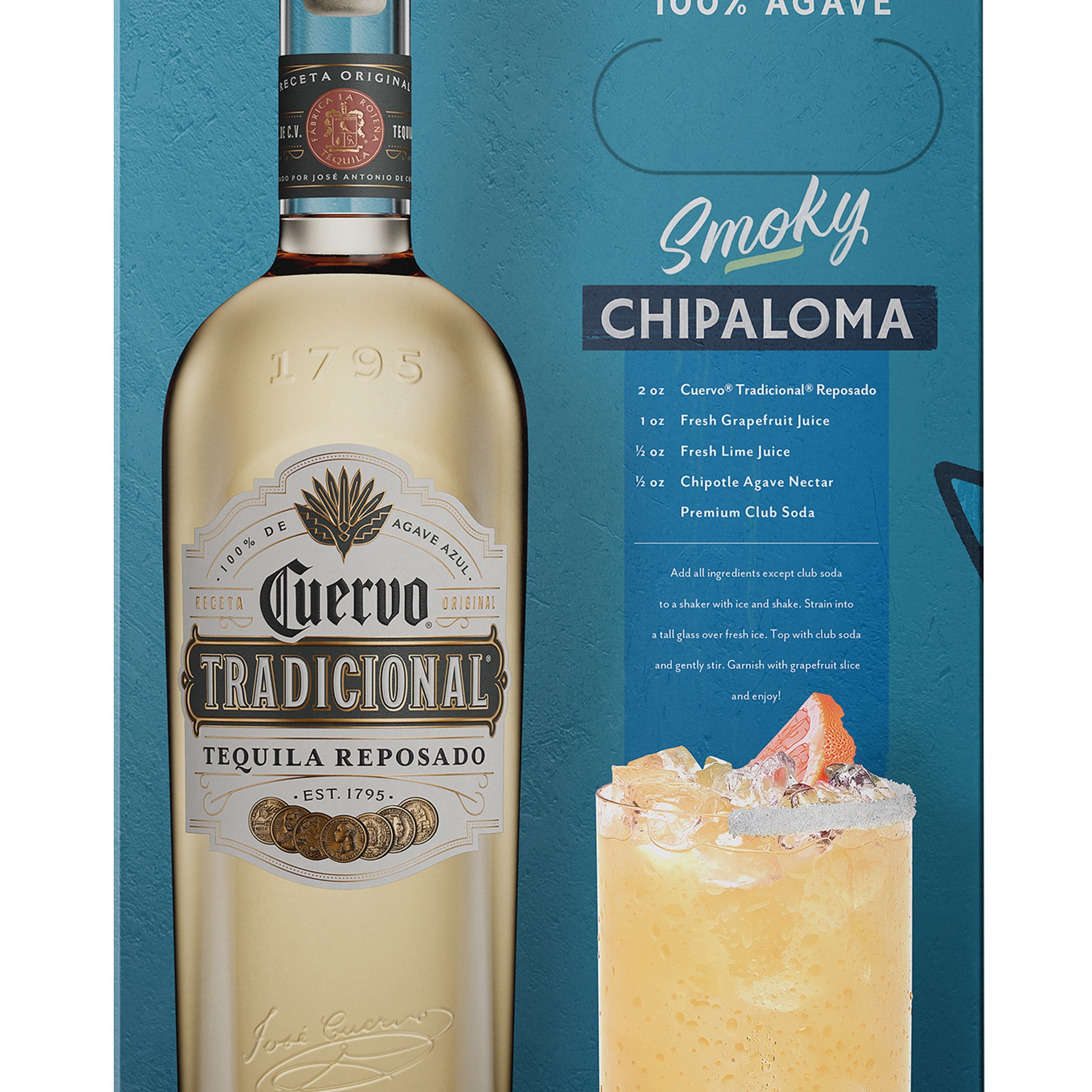slide 5 of 10, Jose Cuervo Tradicional Reposado Tequila with Smoky Agave Nectar 80 Proof (750 ml), 750 ml