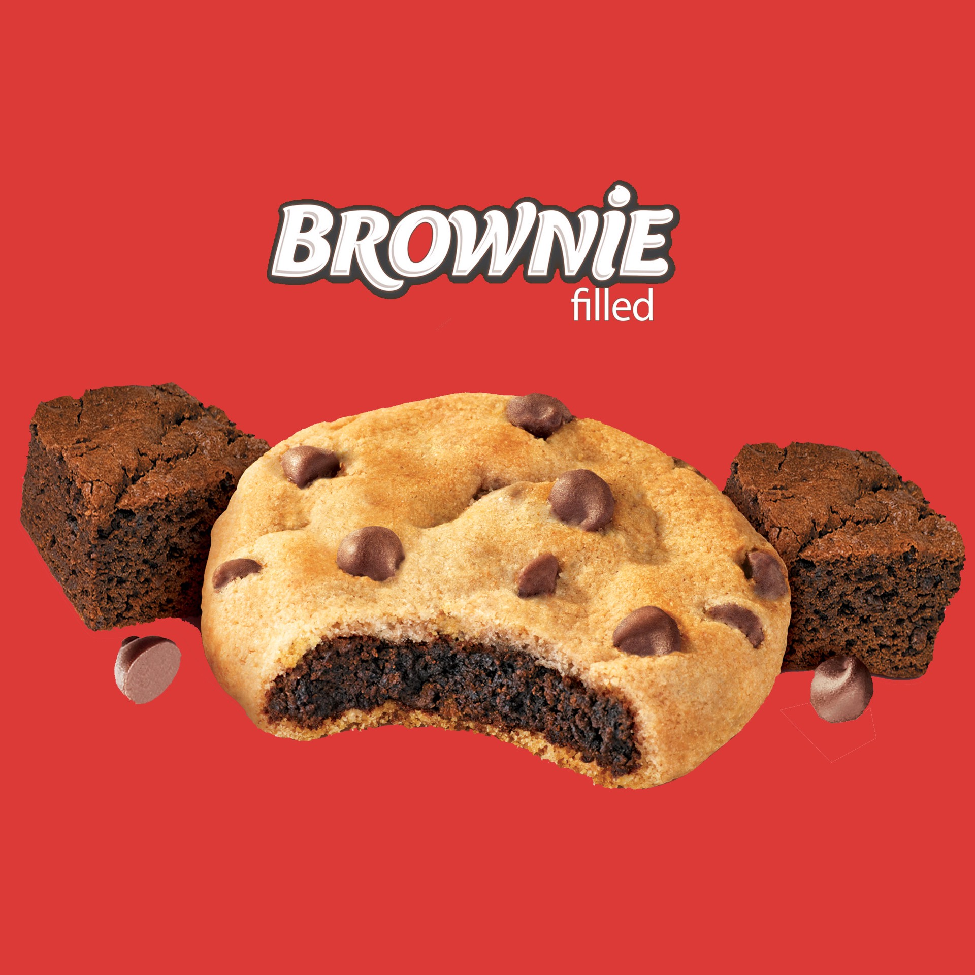 slide 4 of 5, CHIPS AHOY! Chewy Brownie Filled Chocolate Chip Cookies, 9.5 oz, 0.59 lb