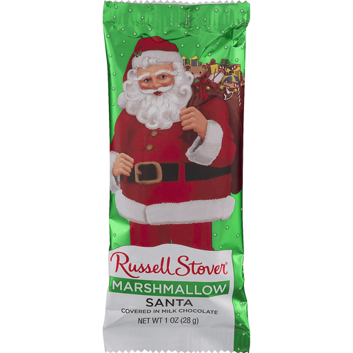 slide 1 of 1, Russell Stover Milk Chocolate Marshmallow Santa, 1 oz