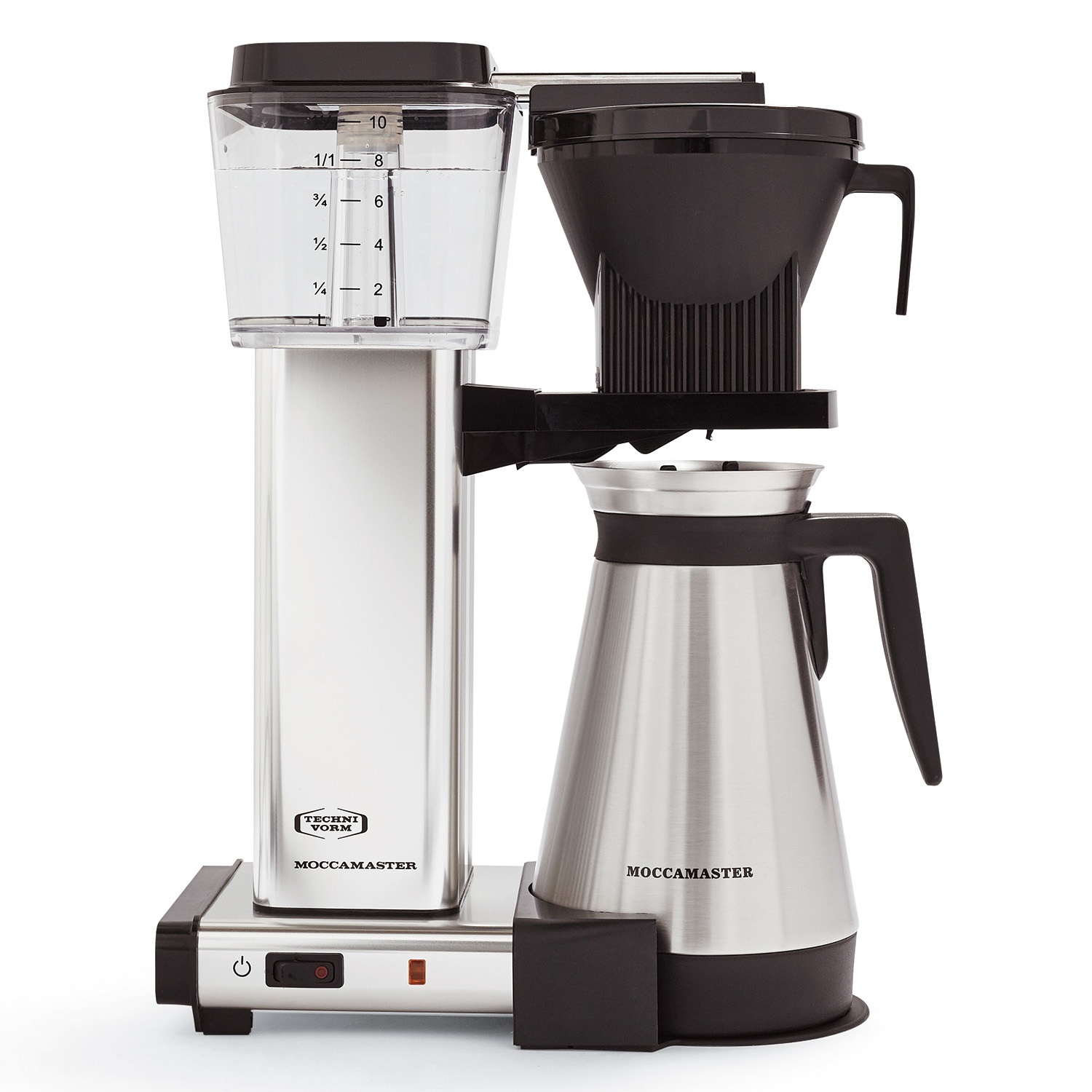 slide 1 of 1, Technivorm Moccamaster Coffee Maker with Thermal Carafe, Polished Silver, 1 ct