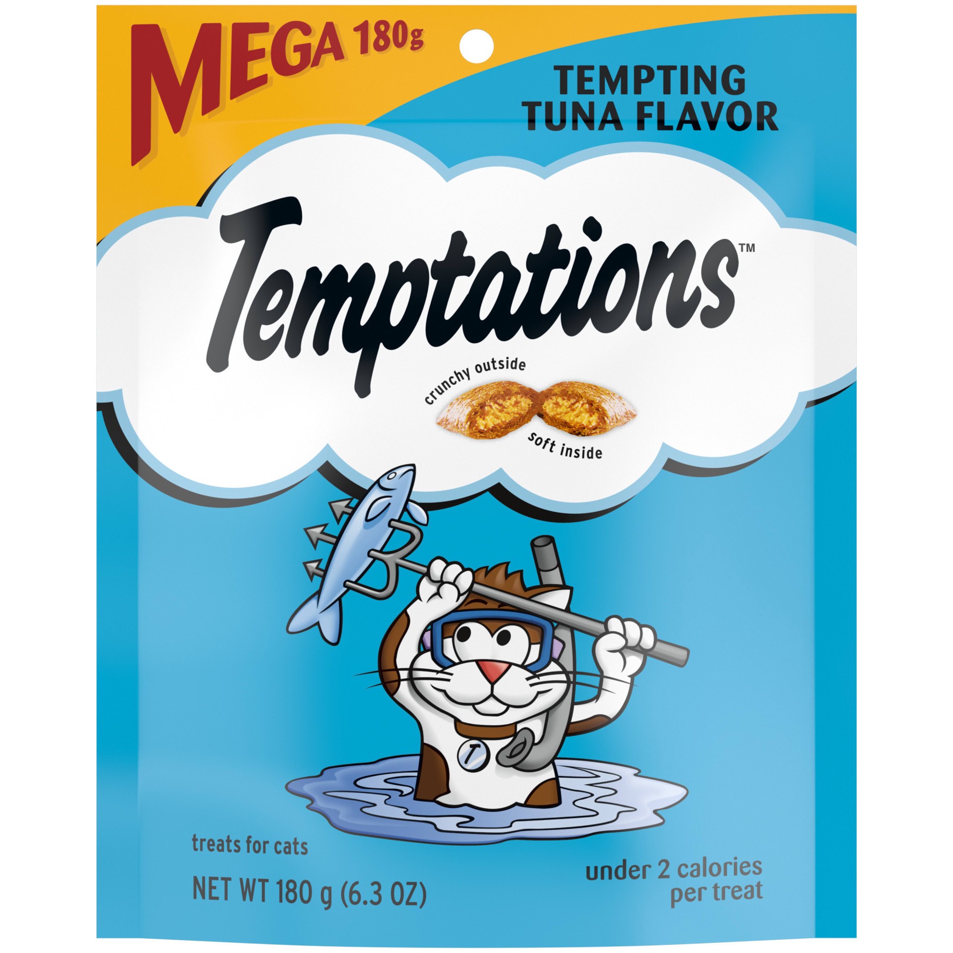 slide 1 of 3, Temptations Tempting Tuna Flavor Crunchy Cat Treats - 6.3oz, 6.3 oz