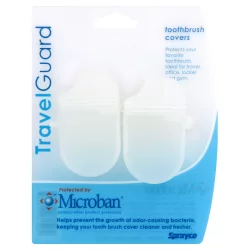 Sprayco Travel Guard Microban Toothbrush Covers