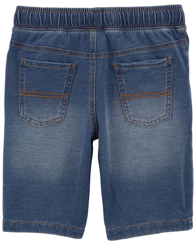 slide 2 of 3, Carter's Kid Pull-On Denim Shorts Navy 12, 1 ct