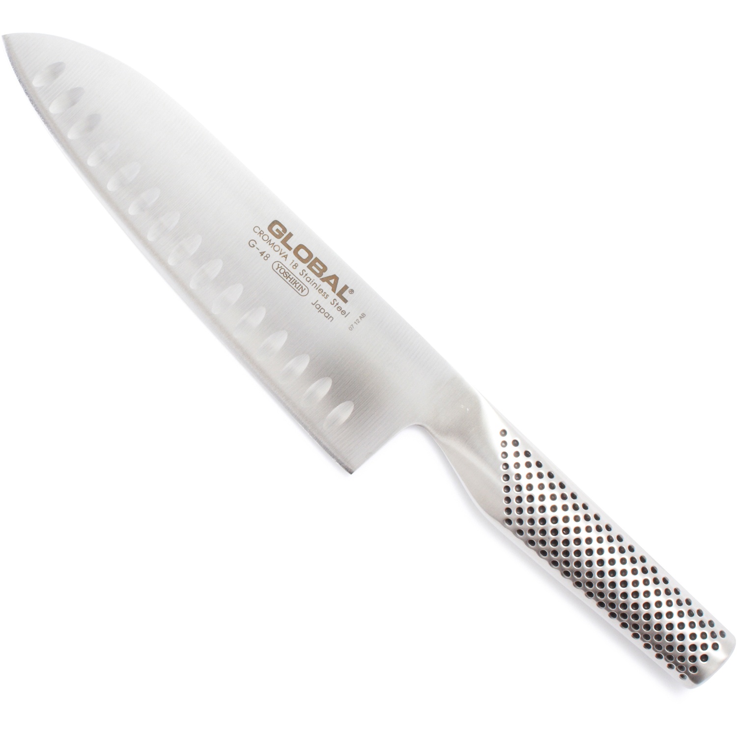 slide 1 of 1, Global Brands Hollow-Edge Santoku, 7 in