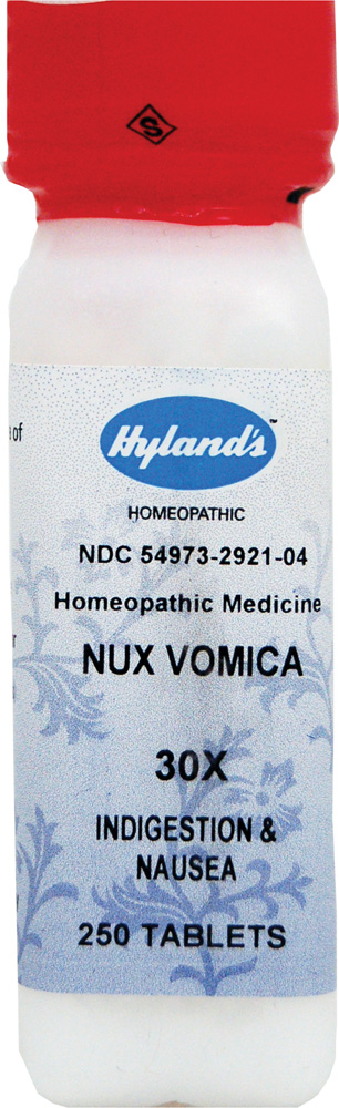 slide 1 of 1, Hyland's Homeopathic Nux Vomica 30X Nausea Headache Or Flu, 250 ct