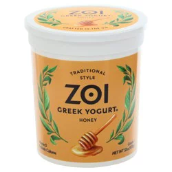 Zoi Traditional Style Greek Honey Yogurt 32 oz