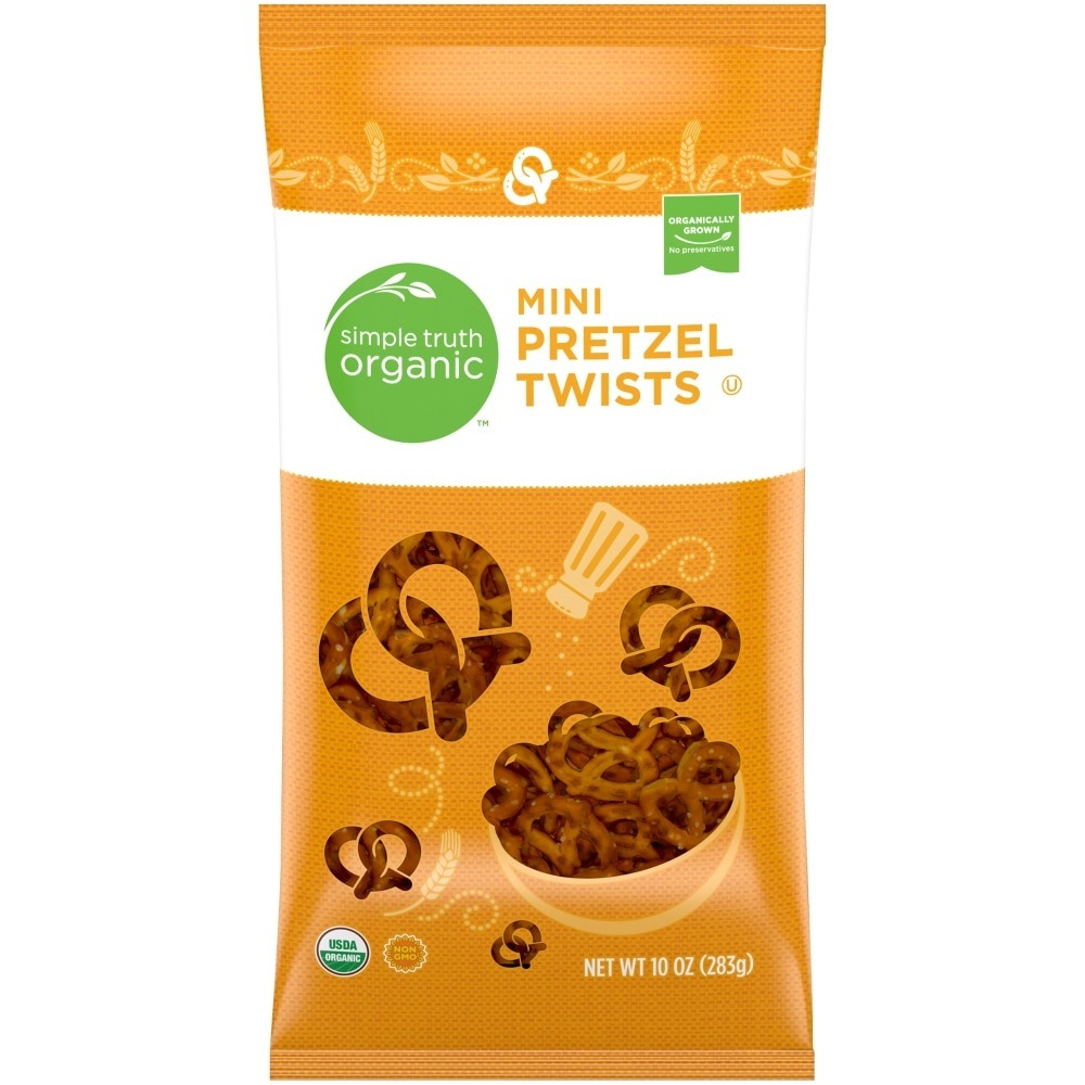 slide 1 of 1, Simple Truth Organic Mini Pretzel Twists, 10 oz