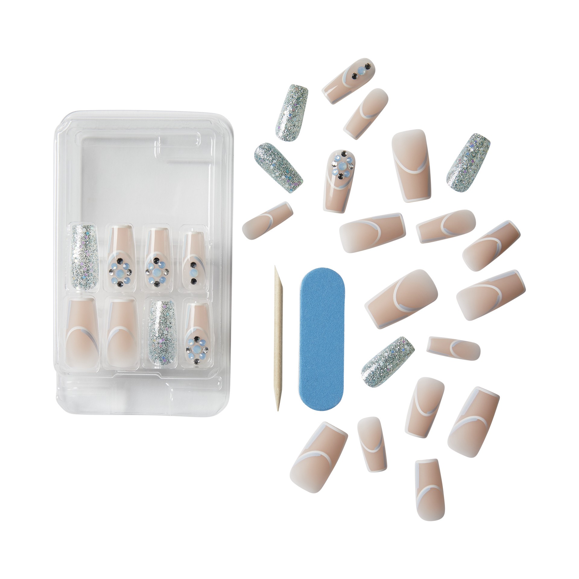 slide 2 of 5, KISS Masterpiece One-of-a-Kind Luxe Manicure Ready-To-Wear Fake Nails - Members Only – 30ct, 4 ct