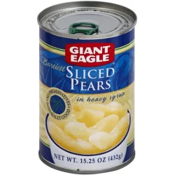 Giant Eagle Sliced Bartlett Pears
