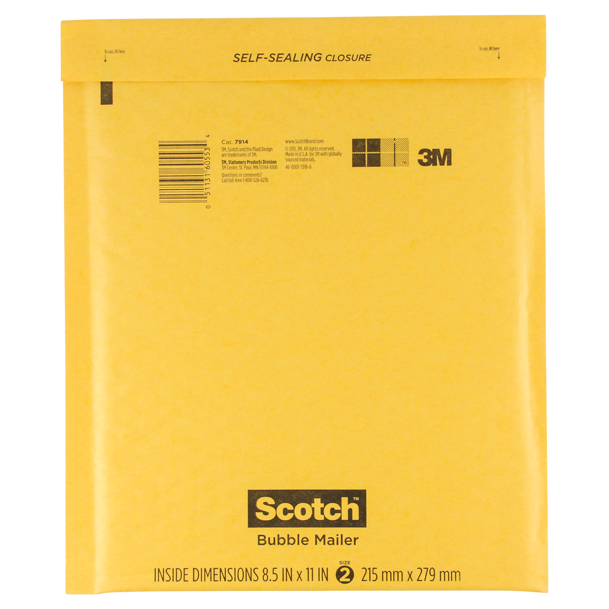 slide 2 of 2, Scotch Bubble Mailer, 1 ct