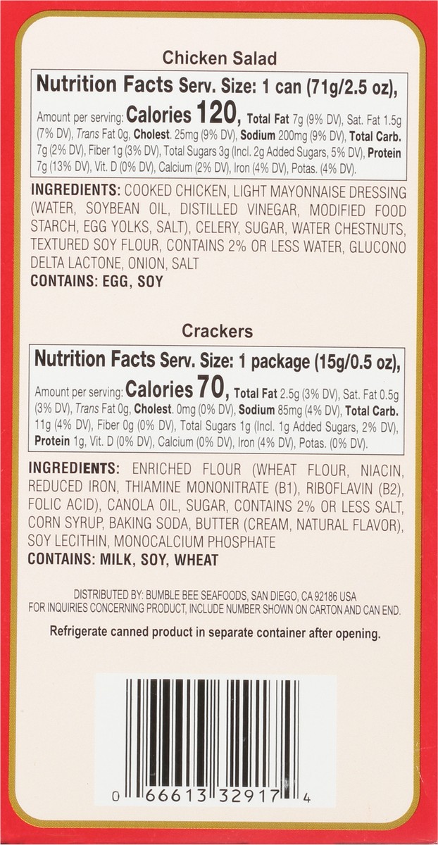slide 9 of 14, Brunswick Chicken Salad with Crackers 3.0 oz, 3 oz