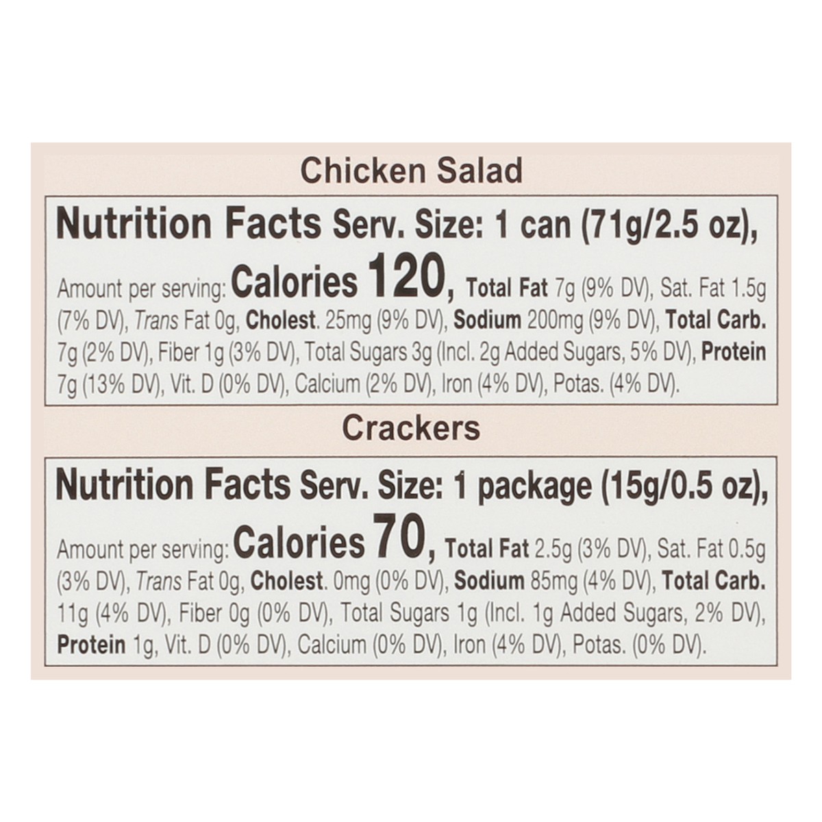 slide 13 of 14, Brunswick Chicken Salad with Crackers 3.0 oz, 3 oz