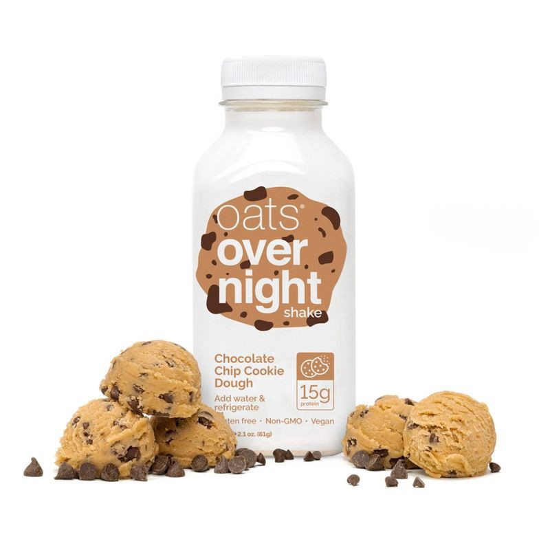 slide 4 of 5, Oats Overnight Chocolate Chip Cookie Dough Shake 2.1 oz, 2.1 oz