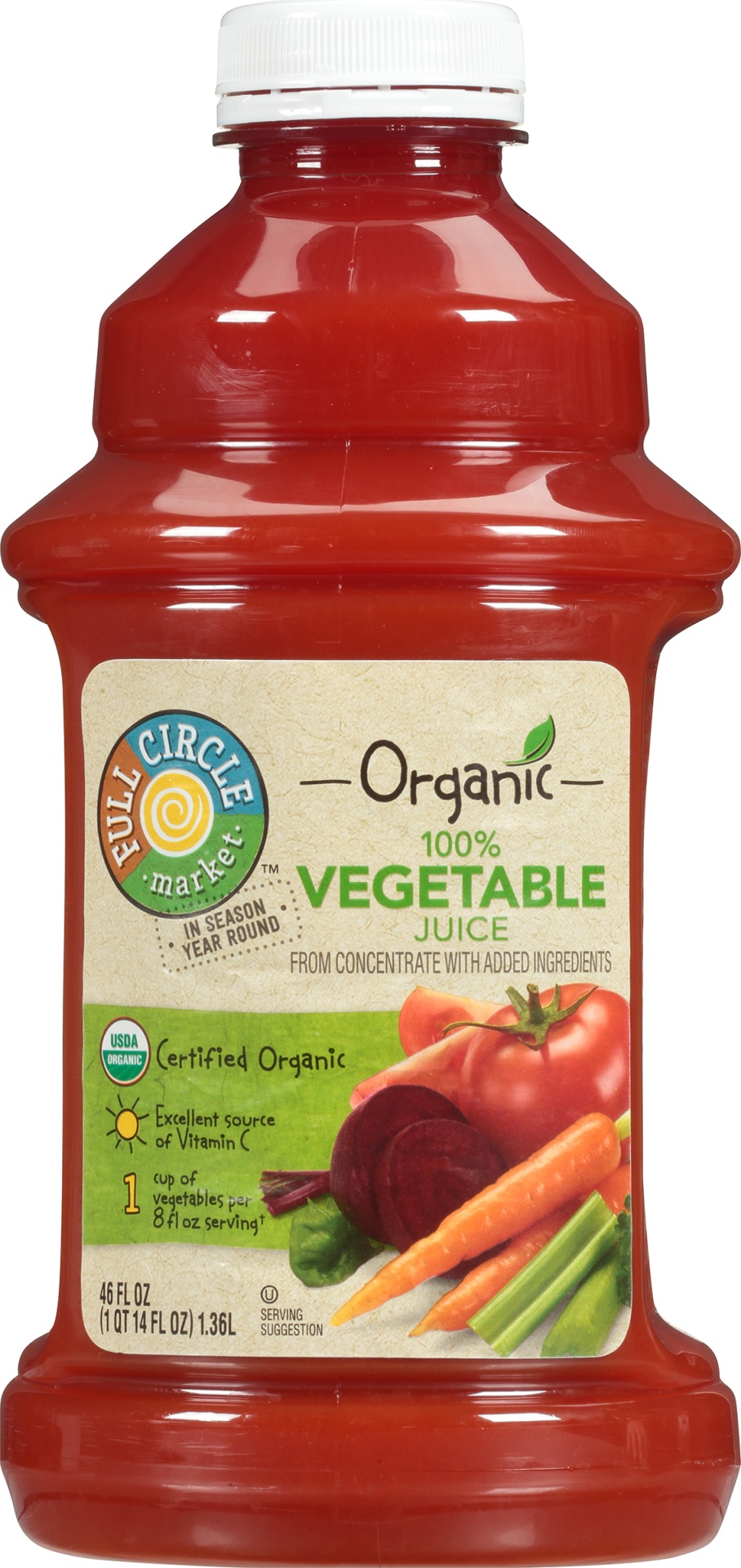 slide 1 of 1, Full Circle Market Organic Vegetable Juice, 46 oz
