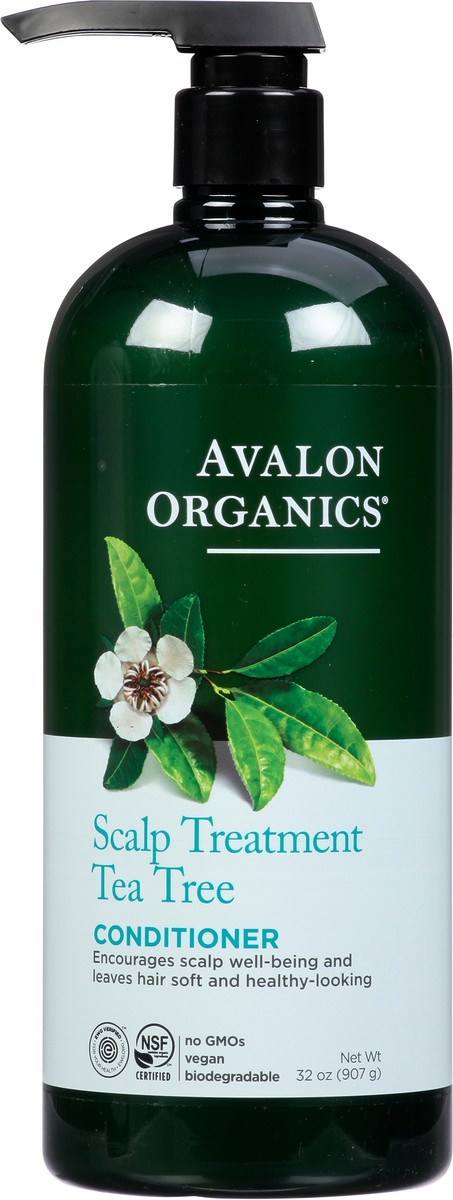 slide 1 of 11, Avalon Organics Scalp Treatment Tea Tree Conditioner 32 oz, 32 oz