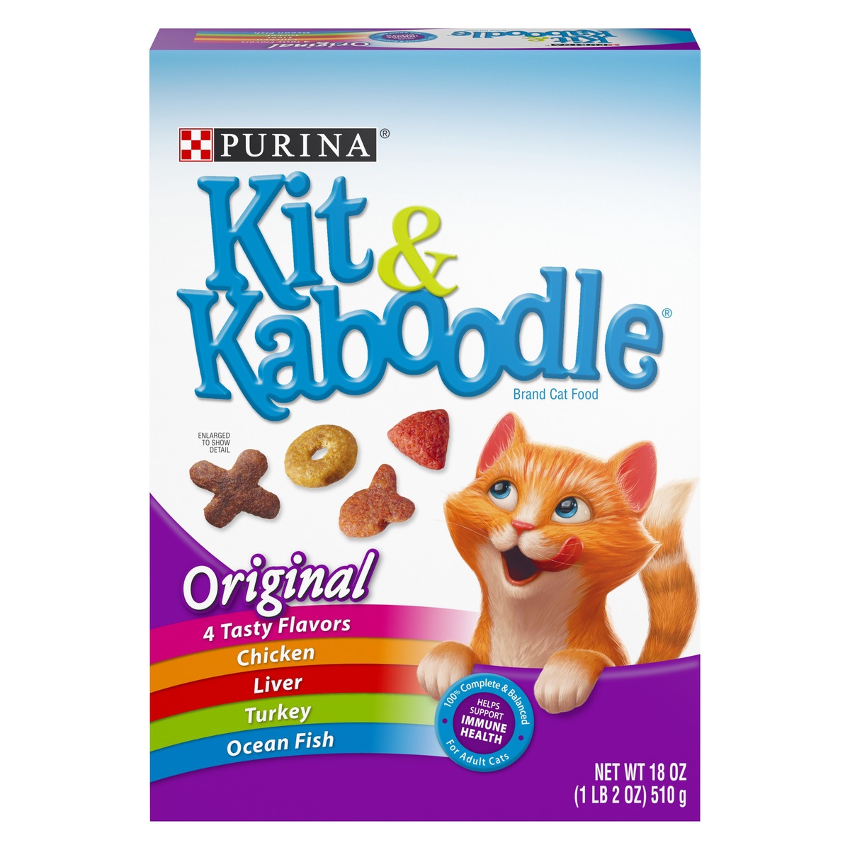 slide 1 of 1, Purina Kit & Kaboodle Original Flavors, 18 oz