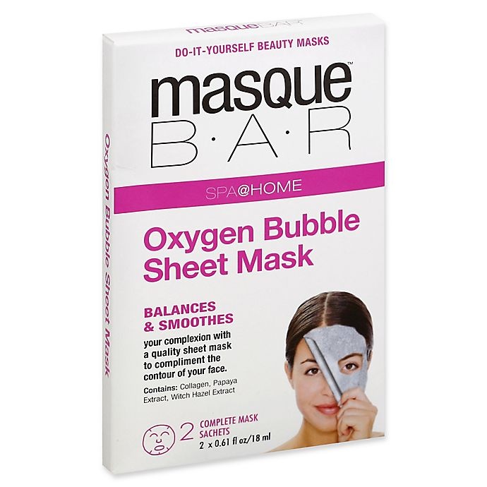 slide 1 of 1, Masque Bar Oxygen Bubble Sheet Mask, 2 ct