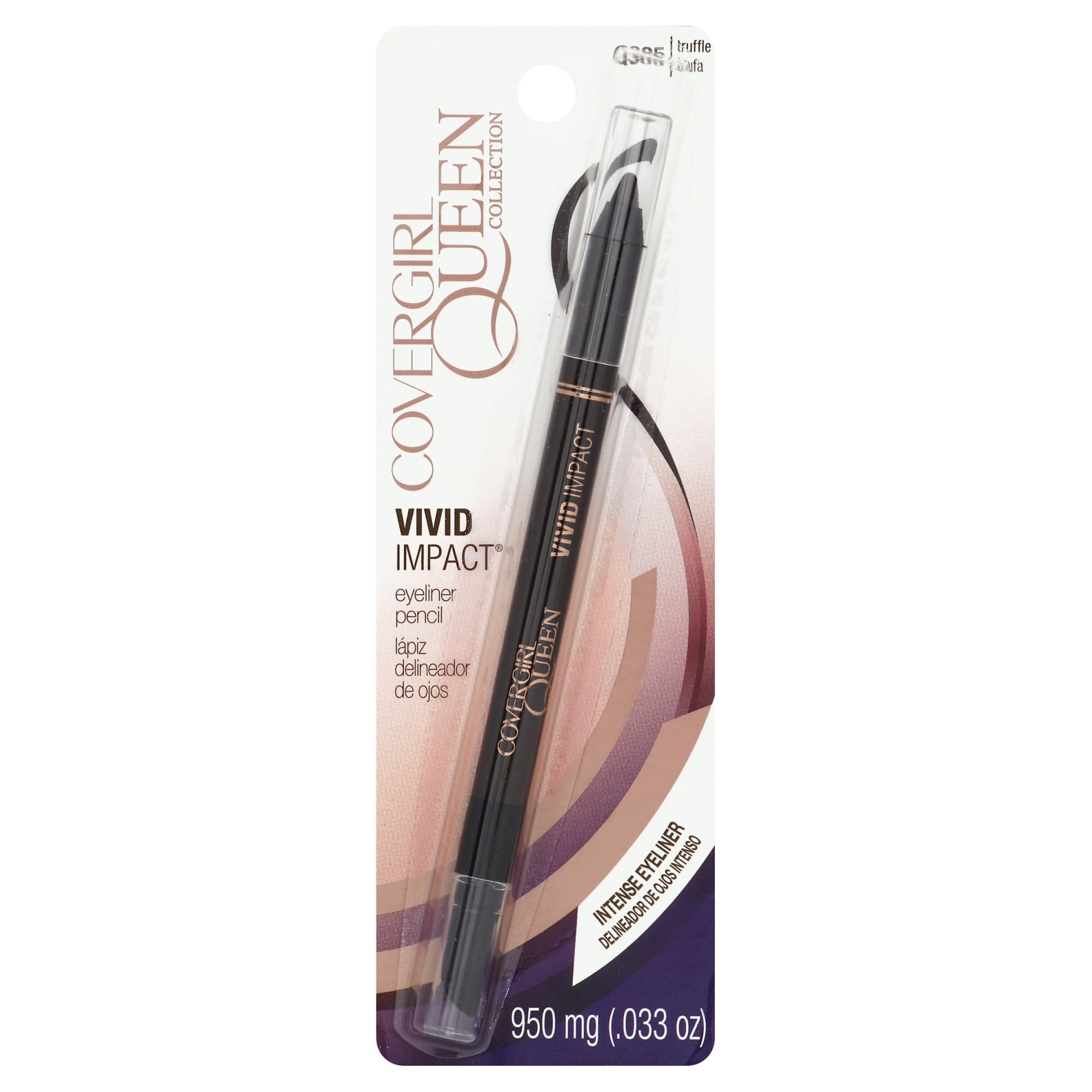 slide 1 of 2, Covergirl Queen Collection Vivid Impact Eyeliner Pencil, Truffle, 1 ct