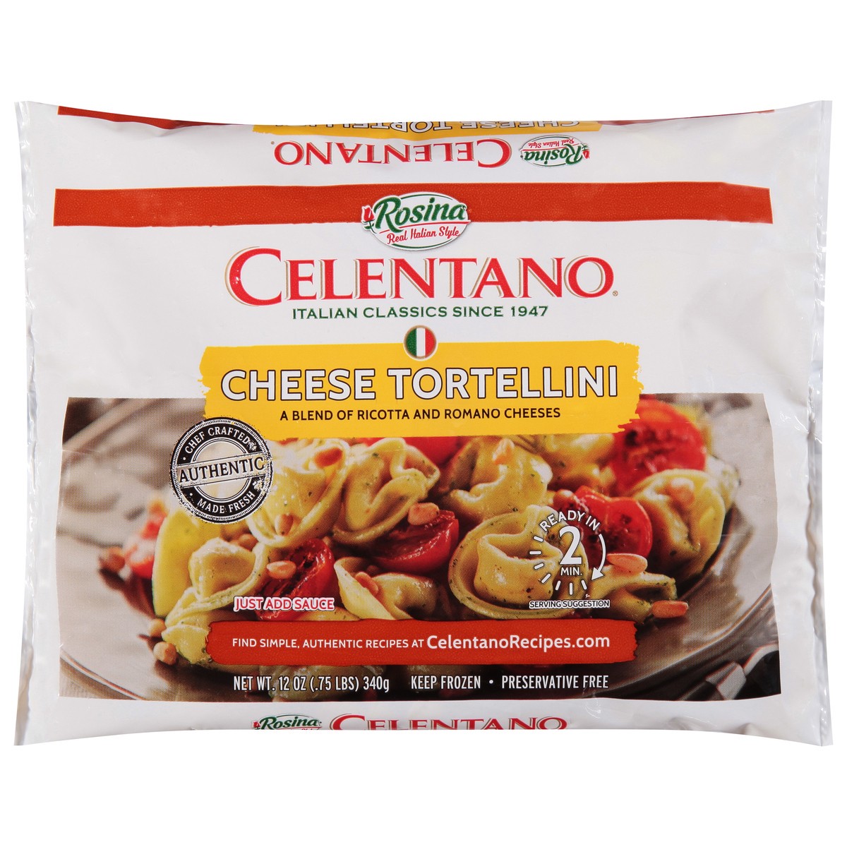 slide 1 of 9, Celentano Cheese Tortellini 12 oz, 12 oz