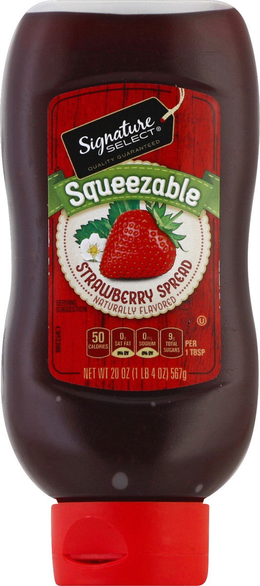 slide 2 of 2, Signature Select Squeezable Strawberry Spread 20 oz, 20 oz