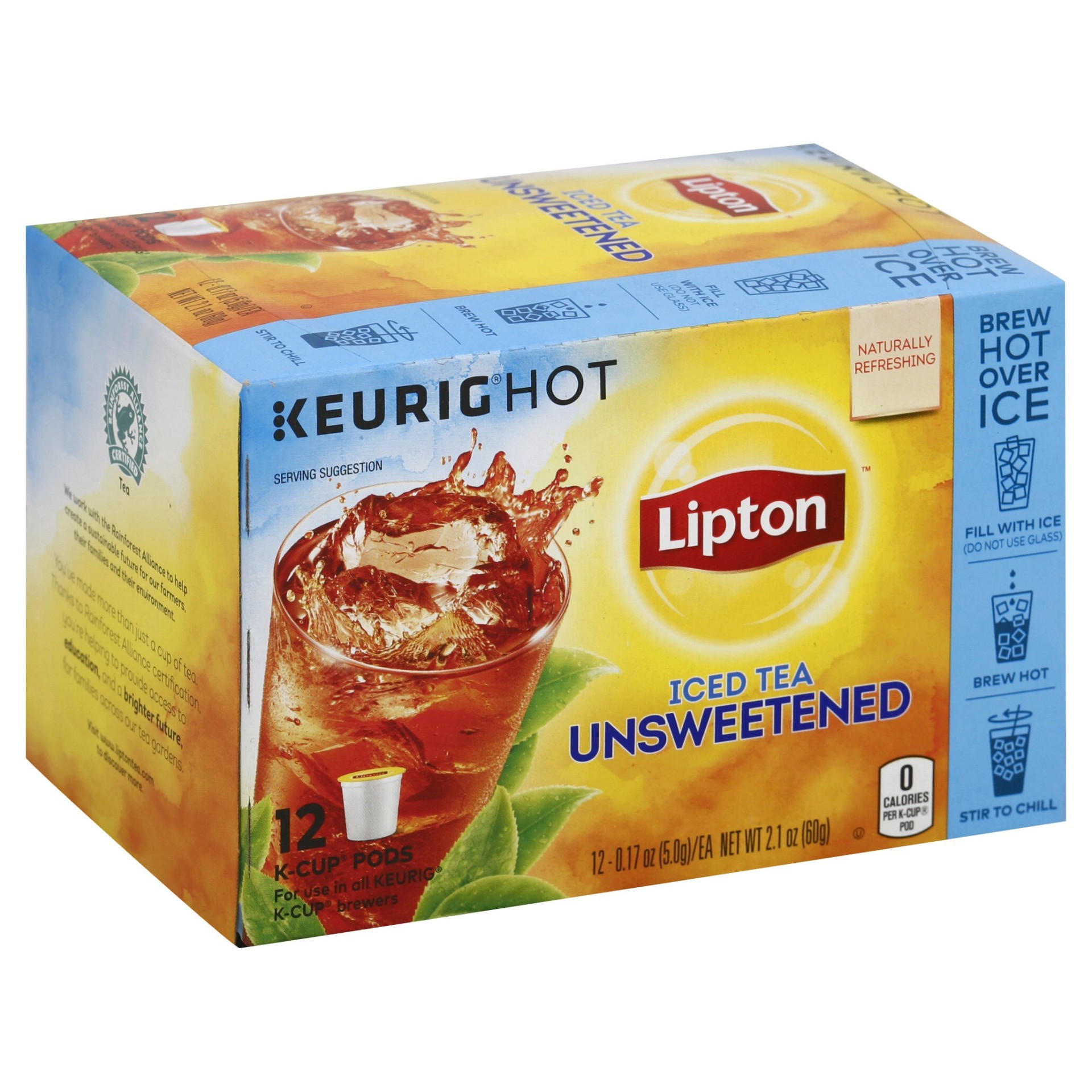 slide 1 of 3, Lipton Classic Unsweetened Iced Tea K-Cup Pods - 12 ct, 12 ct