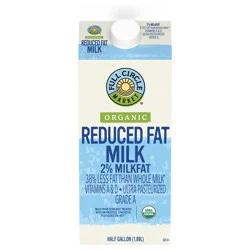 Full Circle Market Organic 2% Reduced Fat Milk 0.5 gal