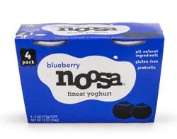 Noosa Blueberry Finest Yogurt - 4 x 4 oz Cups