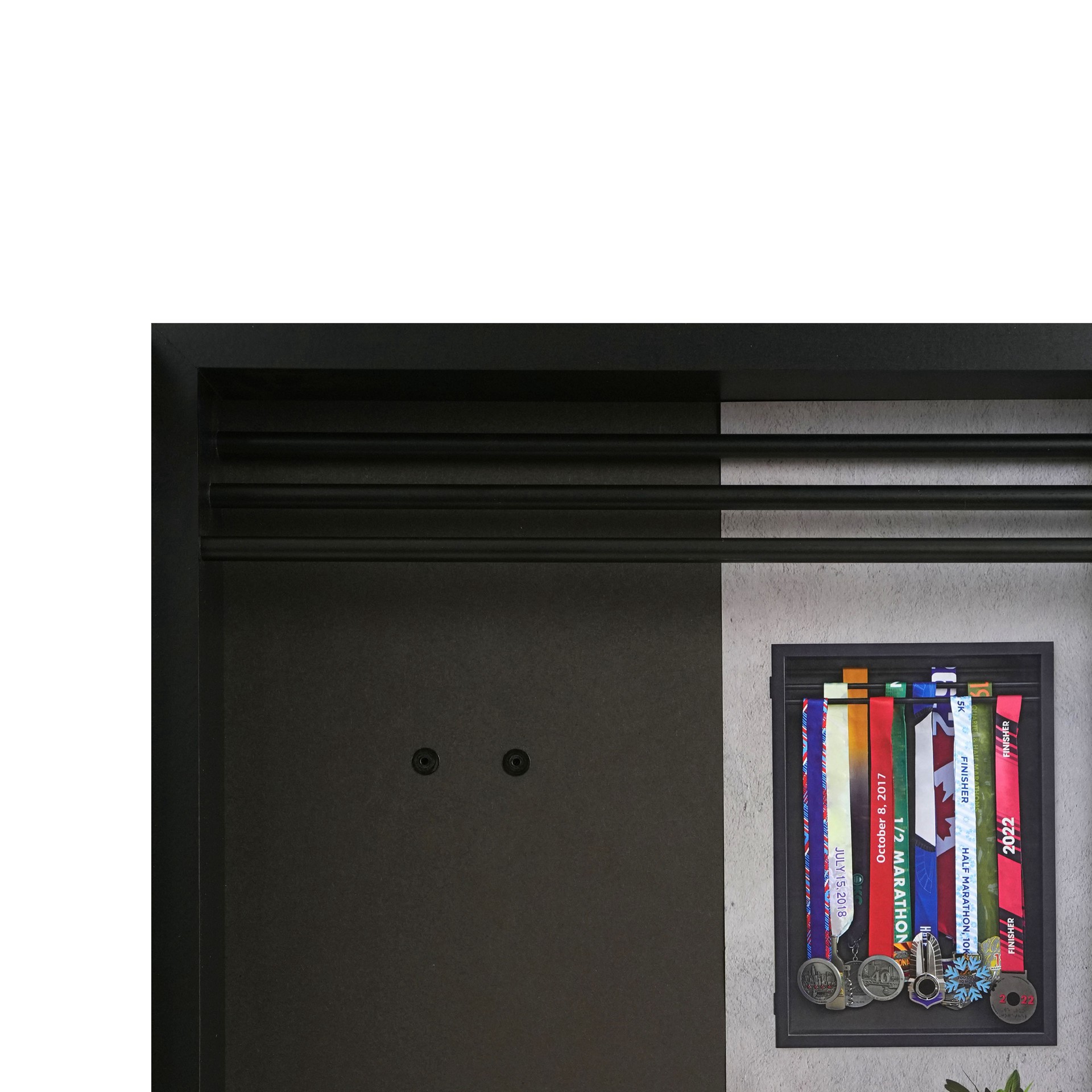 slide 4 of 5, 16" X 24" Black Medal Display Case By Studio Decor, 16 in x 24 in