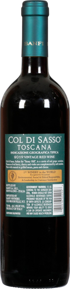 slide 11 of 12, Col Di Sasso Toscana Cabernet Sauvignon Sangiovese 750 ml, 750 ml