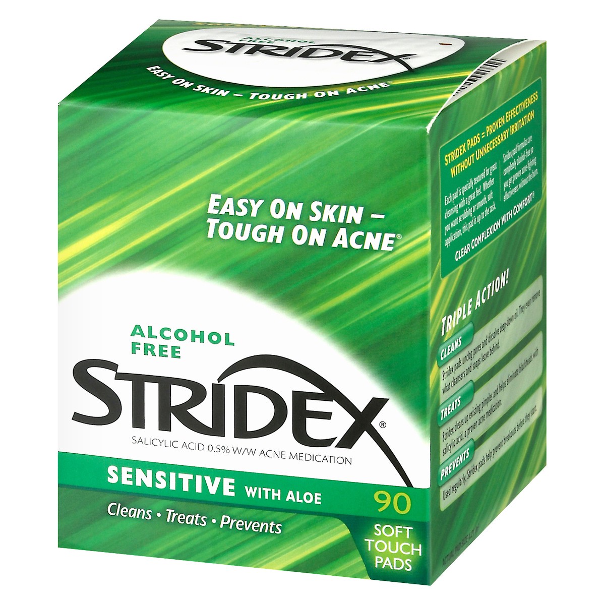 slide 7 of 9, Stridex Daily Care Sensitive With Aloe Soft Touch Pads, 90 ct