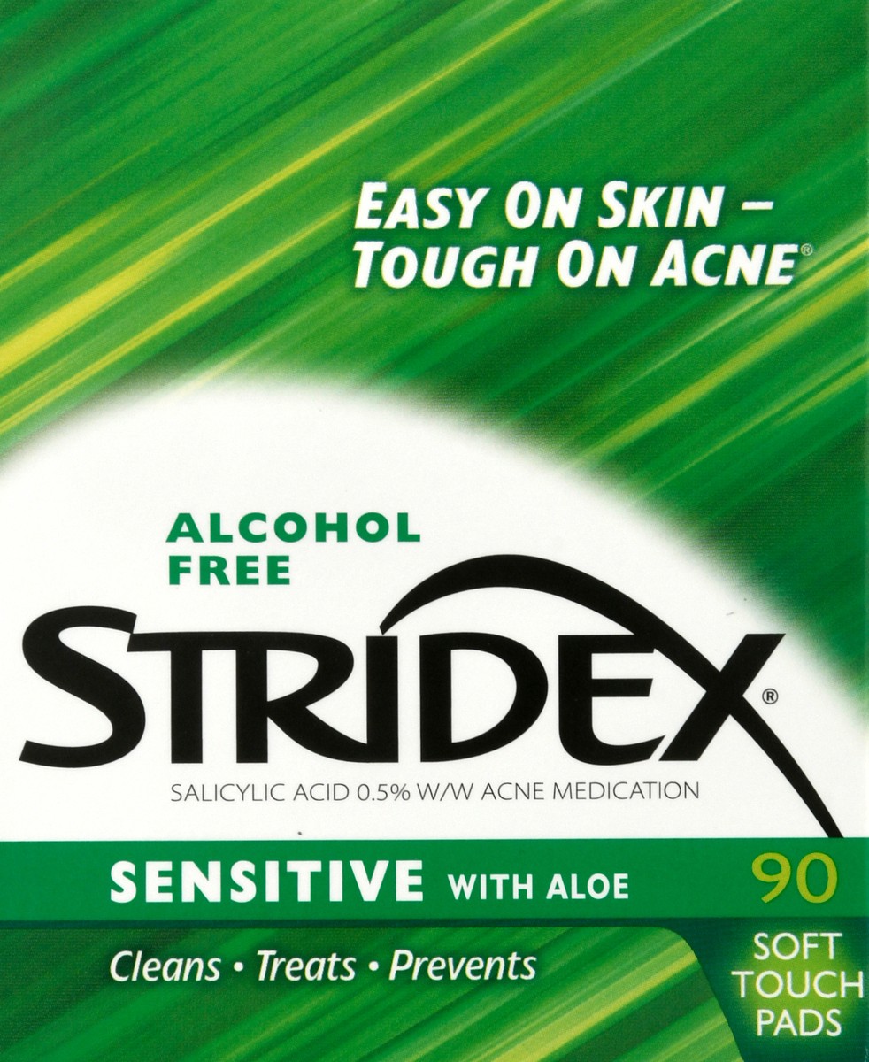 slide 8 of 9, Stridex Daily Care Sensitive With Aloe Soft Touch Pads, 90 ct