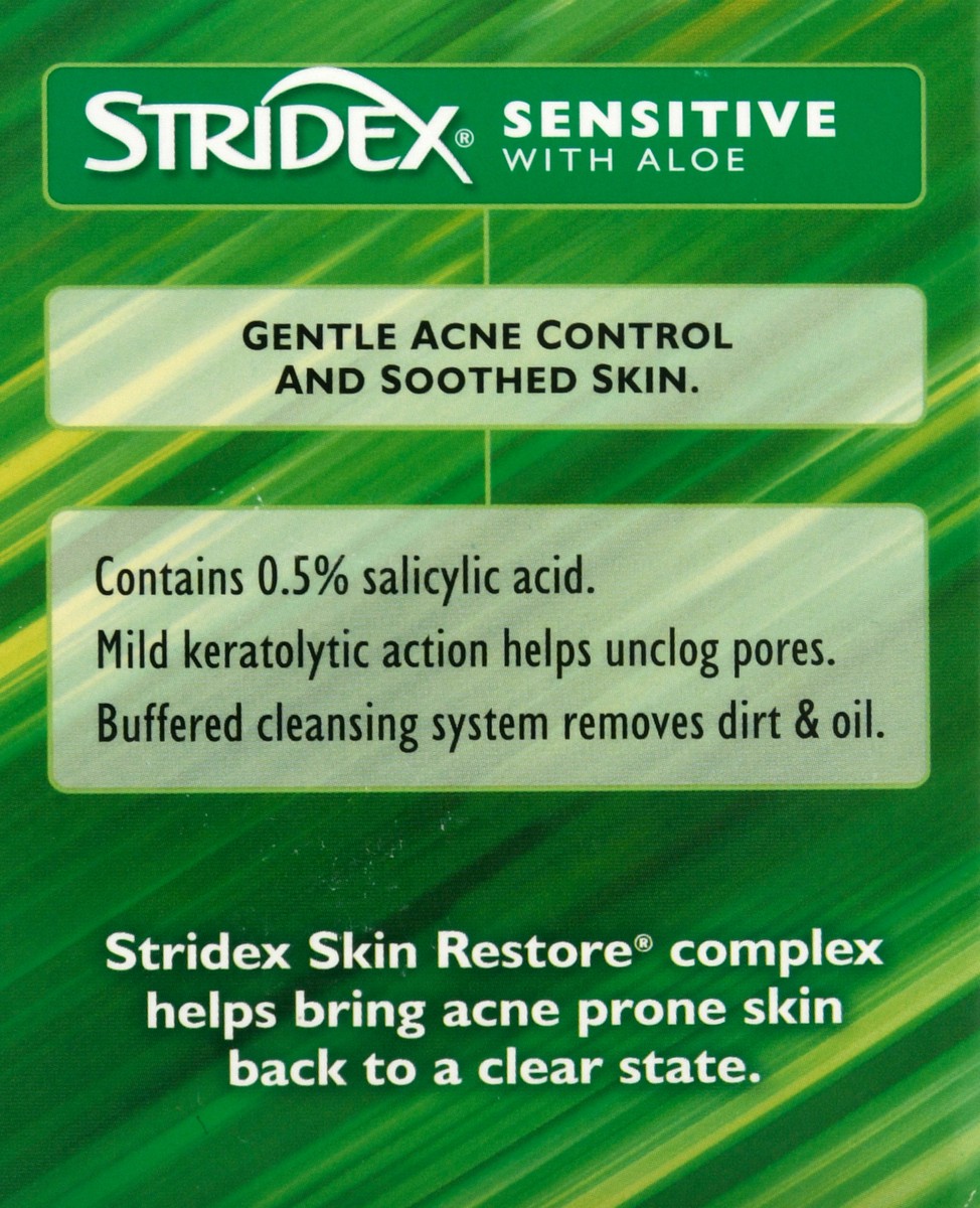 slide 5 of 9, Stridex Daily Care Sensitive With Aloe Soft Touch Pads, 90 ct