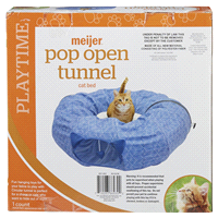 slide 3 of 5, Meijer Pop Up Tunnel Cat Bed, 1 ct