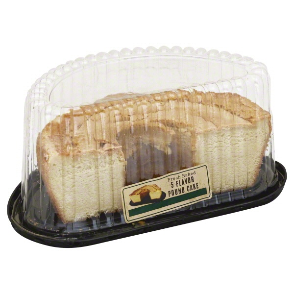 slide 1 of 1, 5 Flavor Pound Cake Half, 1 ct