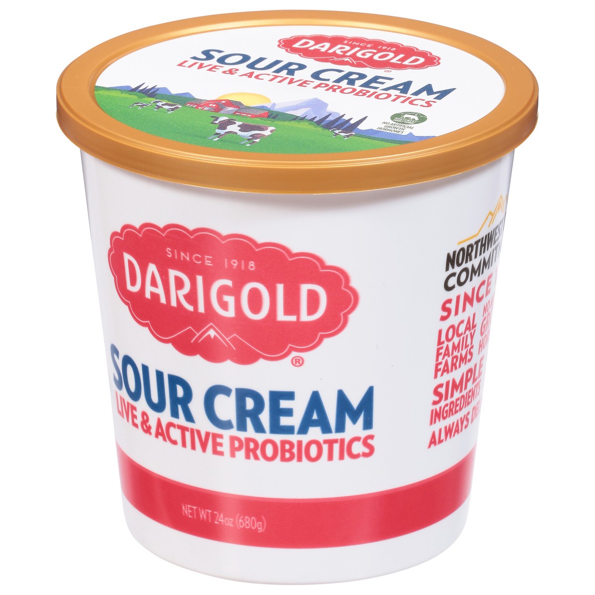 slide 2 of 13, Darigold Sour Cream 24 oz, 24 oz