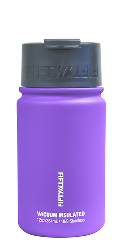 slide 1 of 1, Fifty50 Purple Tumbler Flip Ld, 12 oz