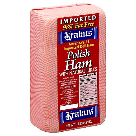 slide 1 of 1, Krakus Polish Ham, per lb