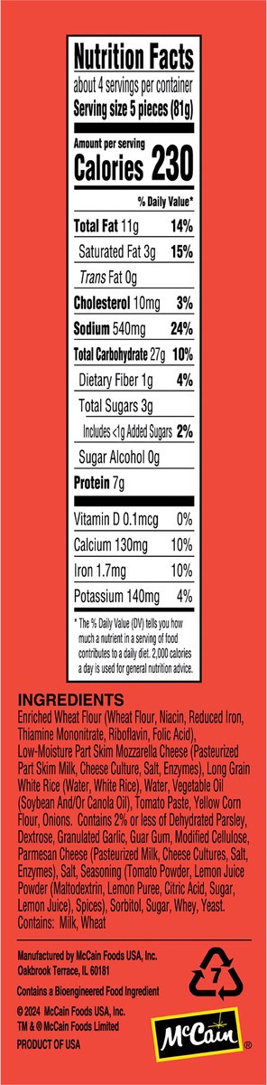 slide 4 of 13, Tast!Ez Italian Style Risotto Bites, 11 oz
