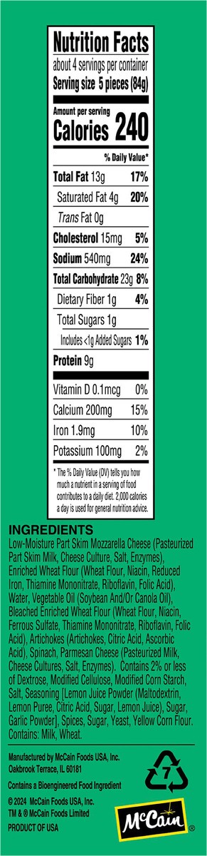 slide 5 of 12, Tast!Ez Spinach Artichoke Bites, 11 oz