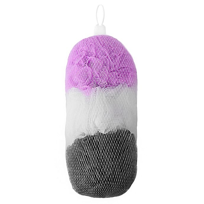 slide 1 of 1, StyleWurks Mesh Sponges - Pink, 3 ct