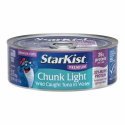 StarKist Premium Chunk Light Wild Caught Tuna in Water 4.5 oz