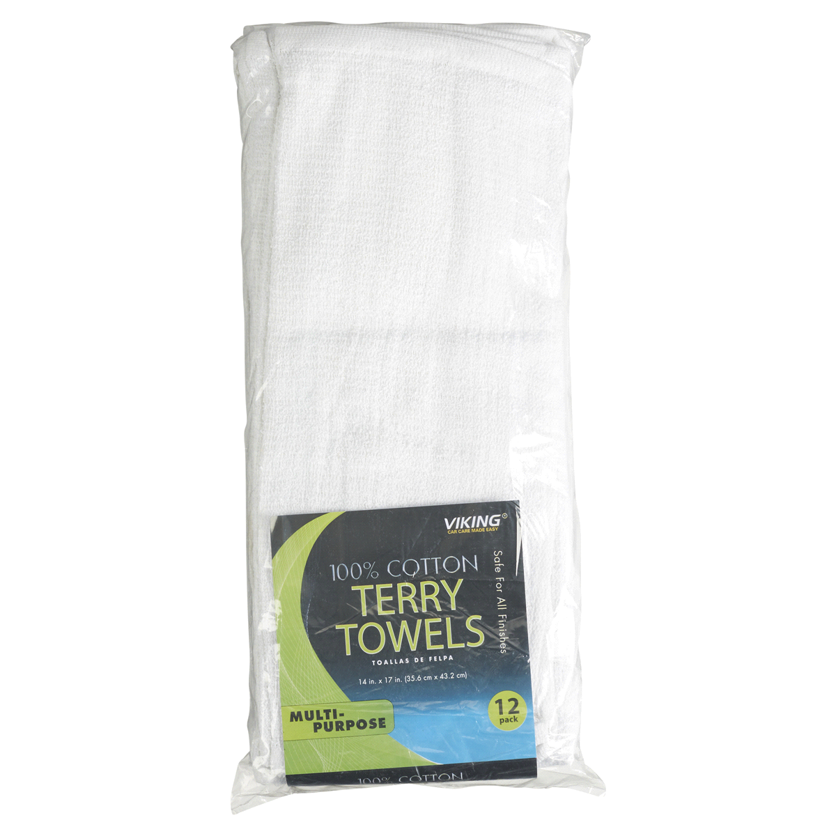 slide 1 of 1, Viking 100% Cotton Terry Towels, 12 ct